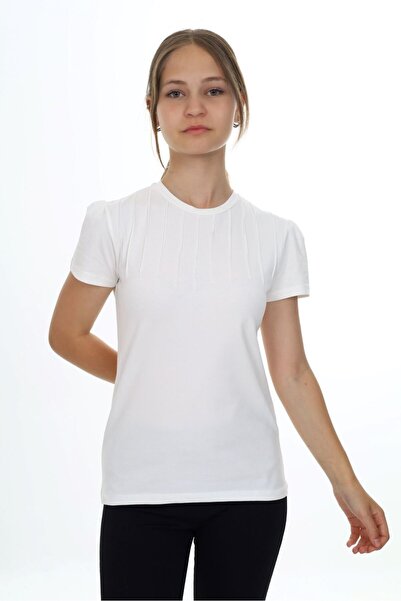 Toontoy Tricou cu mânecă scurtă și pliuri pentru fete