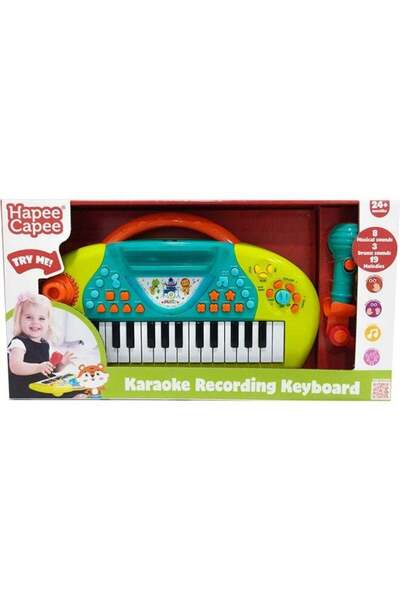 Generic Hapee Capee Karaoke Recording Keyboard, Musical Keyboard Toys For Babies And Toddlers, Includes Fla