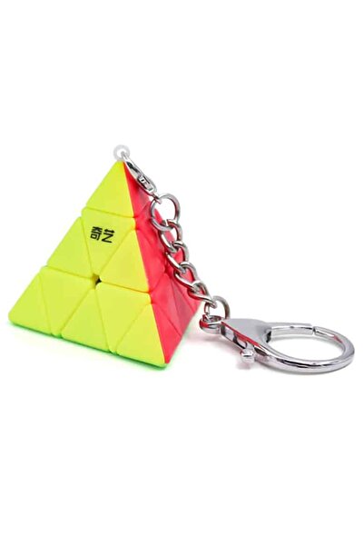 QY TOYS Cub tip Rubik Breloc Pyraminx, QY Toys, Jucarie Educativa