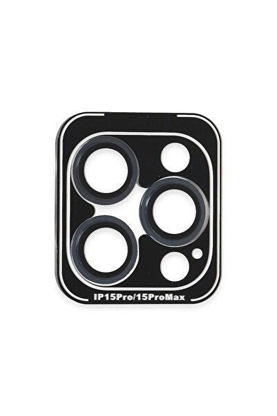 Twin Store عدسة كاميرا آيفون 15 معدنية مطلية بالبلاستيك - أزرق داكن