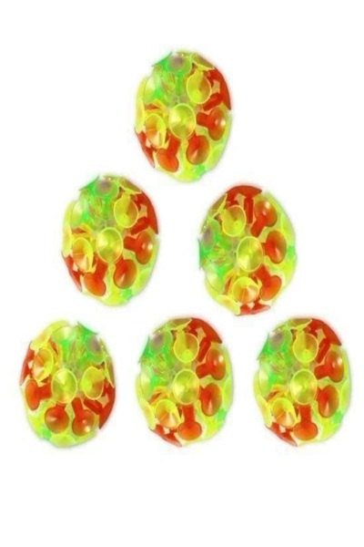 Toys Işıklı Vantuz Top Cama Yapışan Virüs Şekilli 20 Adet