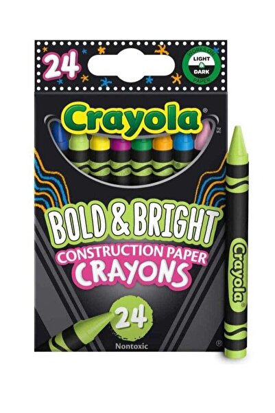 Generic Crayola Construction Paper Crayons 24pc