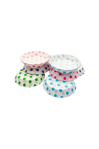 MODGER 100 قطعة من ورق التارت الملون كبير الحجم، تارتوليت، وعاء تقديم، فطيرة، نقاط ملونة متنوعة