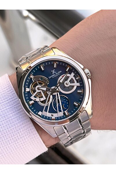 Daniel Klein Automatic Men's Wristwatch 30 Meters Water Resistant Steel Band + Bracelet Gift Vs.B