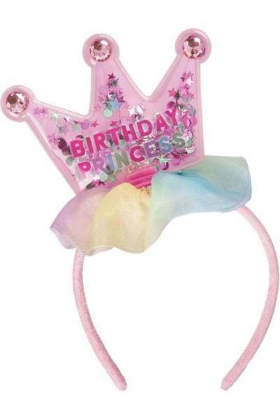 Generic Mini Crown Shaker Headband - 7 1/5" x 8 17/20" | Pink | 1 Pc