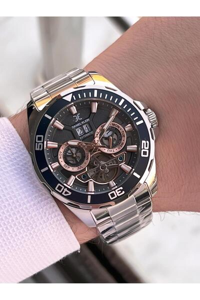 Daniel Klein Automatic Men's Wristwatch 30 Meters Water Resistant Steel Band + Bracelet Gift Vs.B