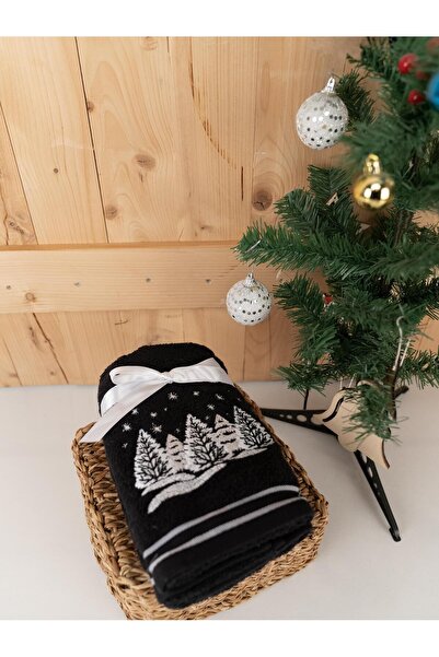 Baveno Pamuklu 2'li 40x70 cm Modern Nakışlı Hediyelik Havlu & Havlu Seti