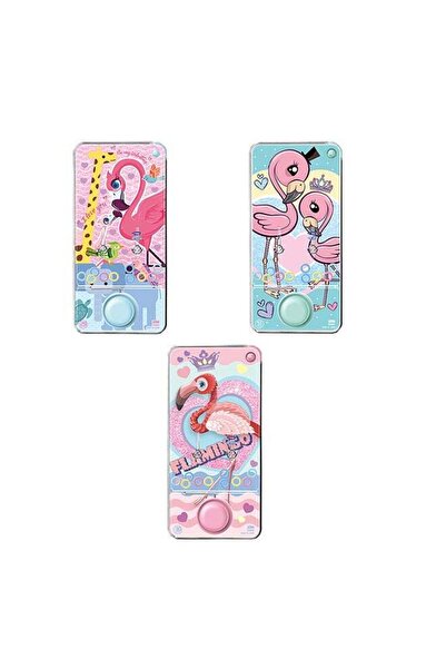 Generic Galaxy Toys Galaxy Flamingo-Themed Handheld Water Ring Toss Game Toy - Assorted 1 Pc â€“ Fun & Inte