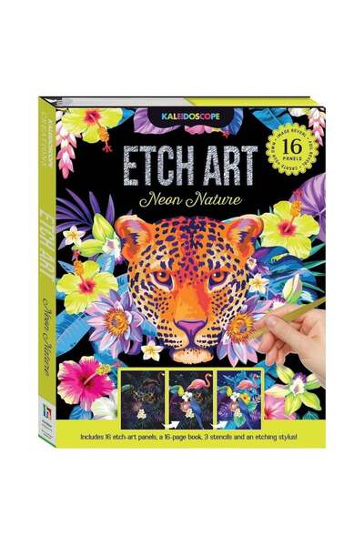 Generic Hinkler Kaleidoscope Etch Art Creations – Neon Nature Edition, includ...
