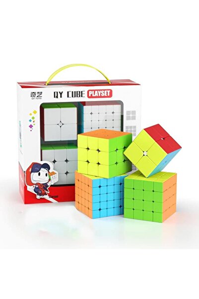 QY TOYS Cub tip Rubik Set 4 Cuburi 2x2x2-5x5x5, Jucarie Educativa