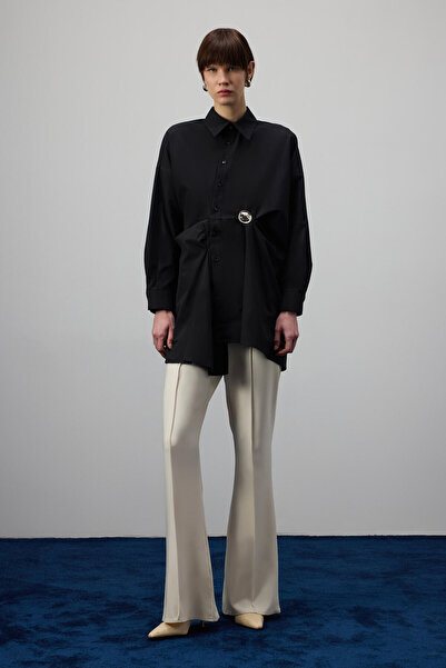 Touché Privé Plied Asymmetric Poplin Shirt