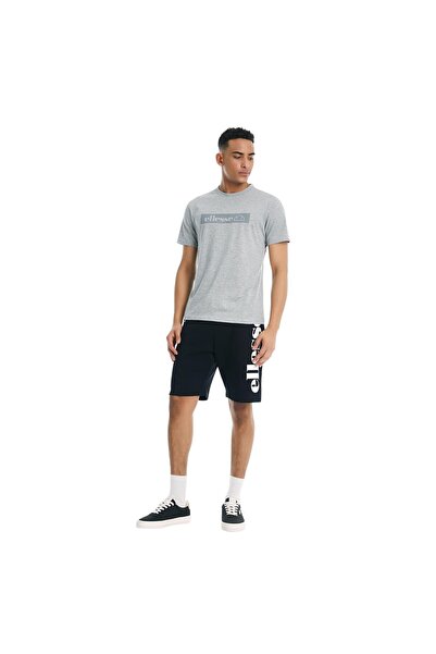 Ellesse Γκρι μελανζέ ανδρικό μπλουζάκι με λαιμόκοψη Em026-gr