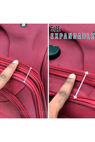 ZAAPPY Soft Material 20 Inch(7-10kg) & 24 Inch(20-25kg) Luggage - Stylish Backpack Combo