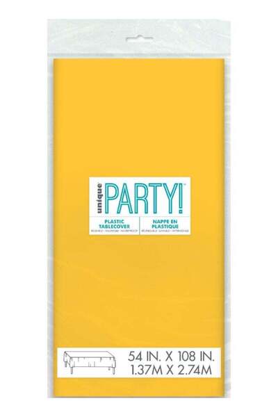 Generic Sunflower Yellow Plastic Table Cover