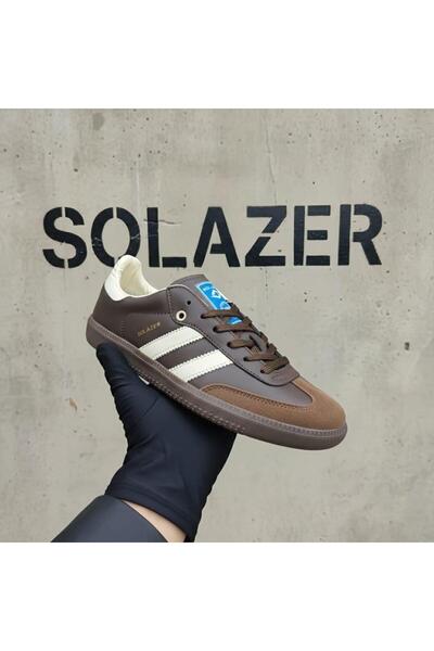 SOLAZER Women's White Orthopedic Sole Line Detailed Casual Sneaker 057