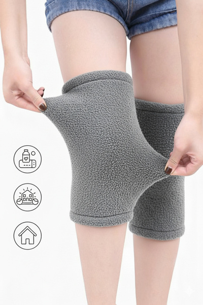Leiste Knee Pad Plush Knee Warmer Over-The-Knee Socks Thermal Wesoft Plush Knee Leg Warmer