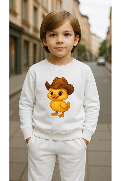 playwear Dječji set majica FOTER DUCK sa printom za devojčice i dečake, okrug...