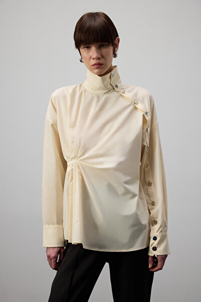 Touché Privé Asymmetric Poplin Shirt