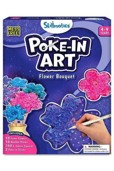 Generic Poke-in Art - Flower Bouquet, Mess-Free Fun for Kids, DIY Craft Kits,...