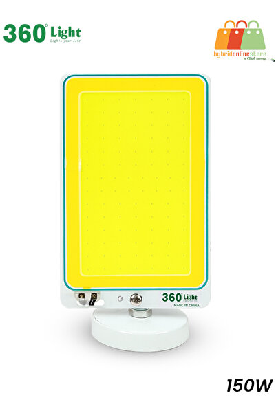 Generic 360° Light 150W Lightweight Portable LED Work Light, Emergency Lamp for Car Repair,Camping, Travel