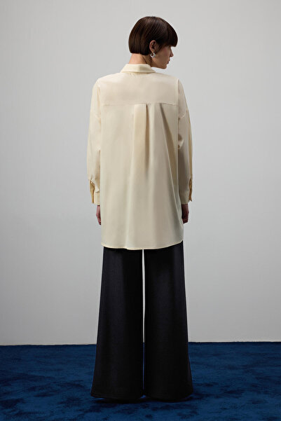 Touché Privé Plied Asymmetric Poplin Shirt