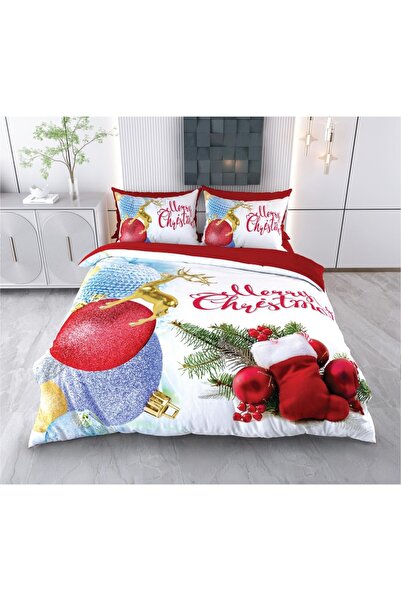 BEYZADE HOME طقم غطاء لحاف رأس السنة الجديدة، سلسلة خاصة لعيد الميلاد، مقاس م...