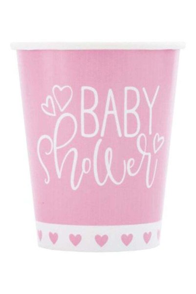 Generic 8-Piece Baby Shower Hearts Cup Set