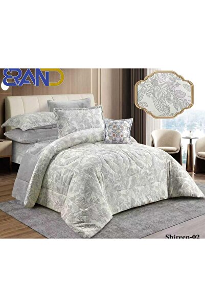 alzawia Double bed set, winter velvet and fur, 7 pieces