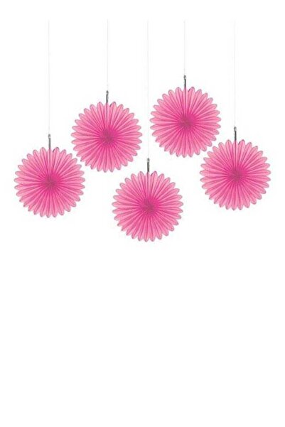 Generic 5-Piece Tissue Fans With String 6inch