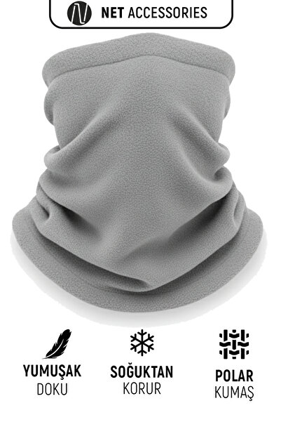 Net Tekstil Triple Black Navy Blue Gray Thermal Fleece Cold-Proof Neck Collar Unisex Cotton Winter