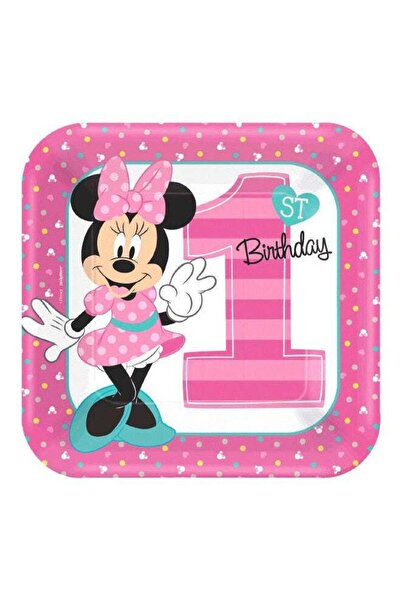 Generic 8-Piece Minnie Fun To Be One Printed Plate Set 9inch Kids Birthday Pa...