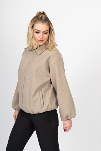 MissVina Jachetă din lână cu fermoar SoftUrban – 2621