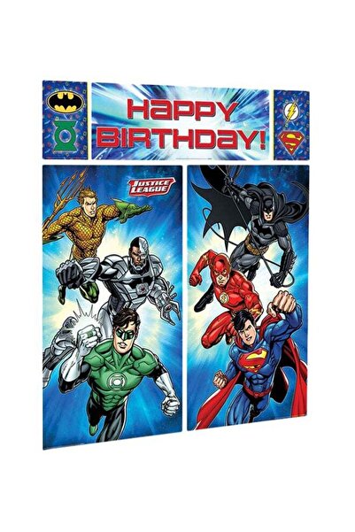 Generic 5-Piece Justice League Printed Party Banner Set Birthday Decorations ...