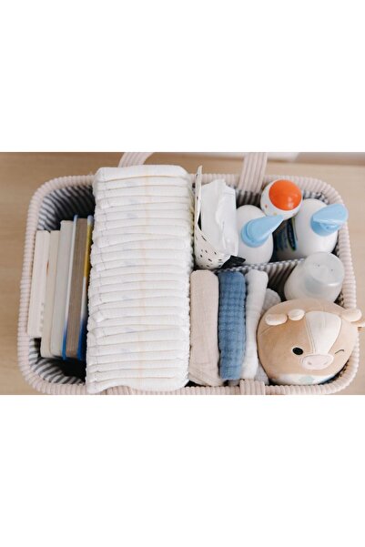 Generic حقيبة حفاضات، حقيبة حفاضات، حقيبة أم، حقيبة تخزين زجاجات الرضاعة، حقيبة يد، سلة تخزين متعددة الوظائف للأطفال