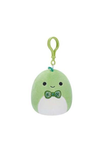 Generic 3.5 inch Little Plush Clip-on Danny Green Dino W/Bowtie , Officially ...