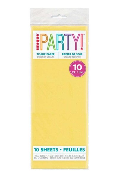 Generic 10 Yellow Tissue Sheets