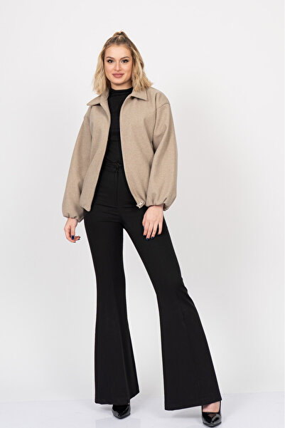 MissVina Jachetă din lână cu fermoar SoftUrban – 2621