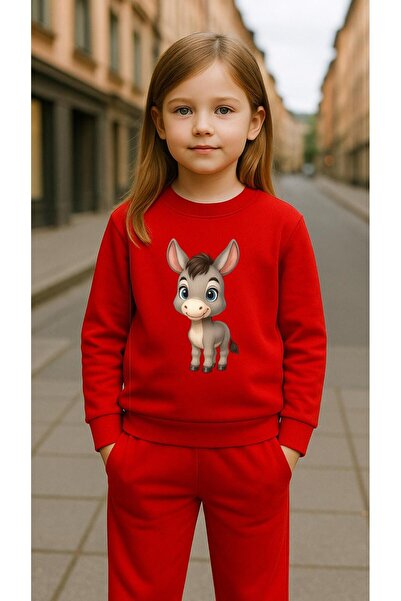 playwear Παιδικό Φούτερ Σετ με Στάμπα SIPA για Κορίτσια και Αγόρια, Λαιμόκοψη...