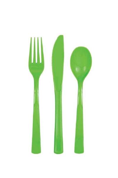 Generic Lime Green Cutlery