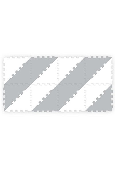 Generic Sunta 2 Colours Triangle Puzzle Floor Mat - Grey - 16 pcs