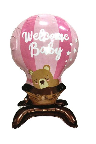 Generic Foil Balloon Welcome Baby 56x90Cm Pink Color