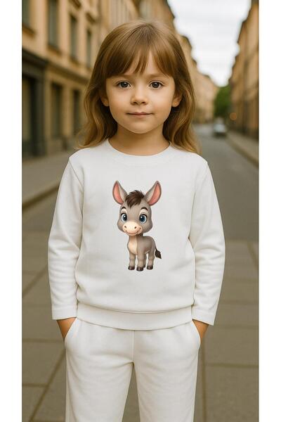 playwear Παιδικό Φούτερ Σετ με Στάμπα SIPA για Κορίτσια και Αγόρια, Λαιμόκοψη...