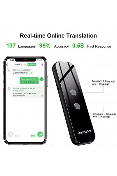 MAXORA SHOP Traducător instantaneu inteligent portabil