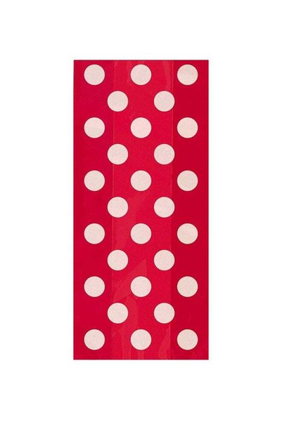 Generic 20-Piece Polka Dot Cellophane Bag Set 11 x 5inch