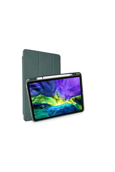 Twin Store iPad Air 4 10.9 Case Mars Tablet Case with Pen Holder - Dark Green