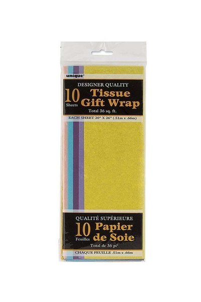 Generic 10 Pastel Tissue Sheets 20x20inch
