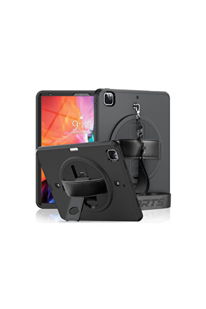 Twin Store غطاء حماية لجهاز آيباد 12.9 (2021) من أوتربوكس - أسود