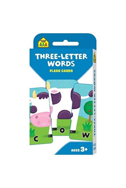 Generic Hinkler School Zone Three-Letter Words Flash Cards â€“ Perfect for Early Learners