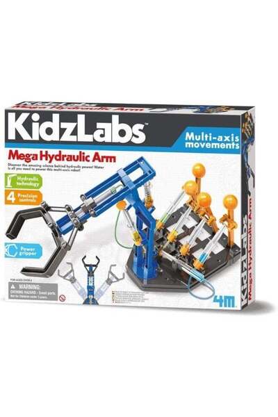 Generic 4M KidzLabs Hydraulic Robot Arm – Build a Working Robotic Arm Powered by Water Pressure | Ha