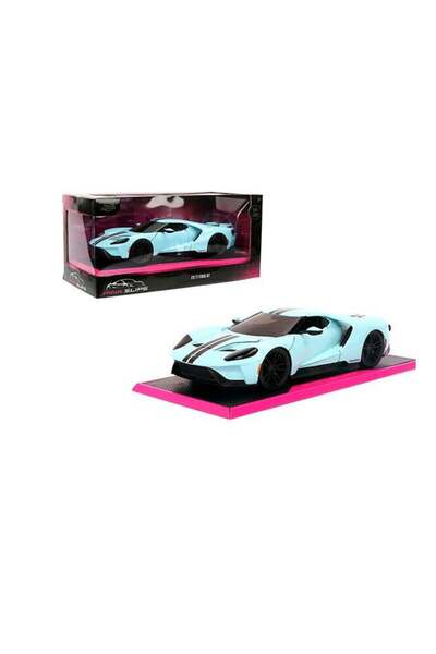 Generic JADA Pink Slips 1:24 - 2017 Ford GT, Die-Cast Car with Base, Toys for Kids and Adults